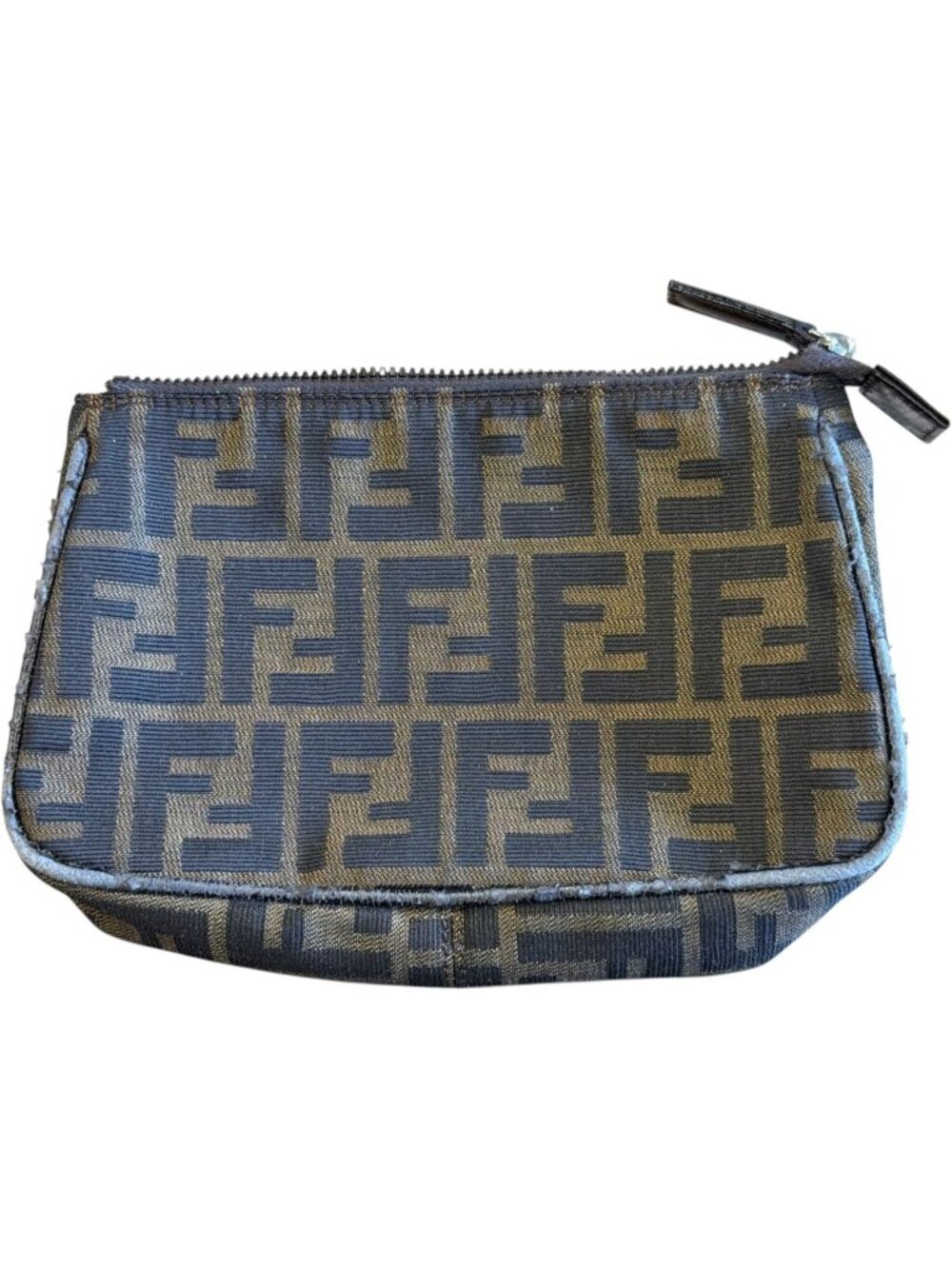 709154CR C1 Fendi Clutch Bag Brown PVC